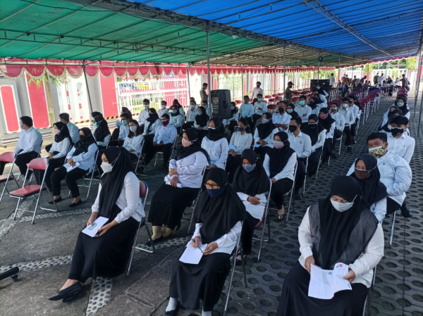 Pelaksanaan CAT SKB CPNS Pemkab Bantul Formasi Tahun 2021 di Tilok GOR Amongrogo Yogyakarta