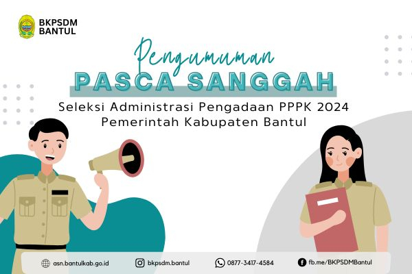 Hasil Sanggahan Peserta Seleksi Pengadaan PPPK Pemerintah Kabupaten Bantul Tahun Anggaran 2024