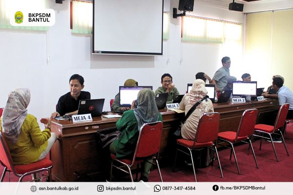 Rapat Tindak Lanjut Penataan Tenaga Non ASN Pasca Seleksi Pengadaan PPPK Periode I di Lingkungan Pemerintah Kabupaten Bantul