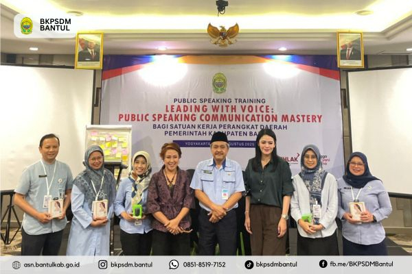 Asah Kemampuan Komunikasi, BKPSDM Bantul Selenggarakan Pelatihan Public Speaking 2025